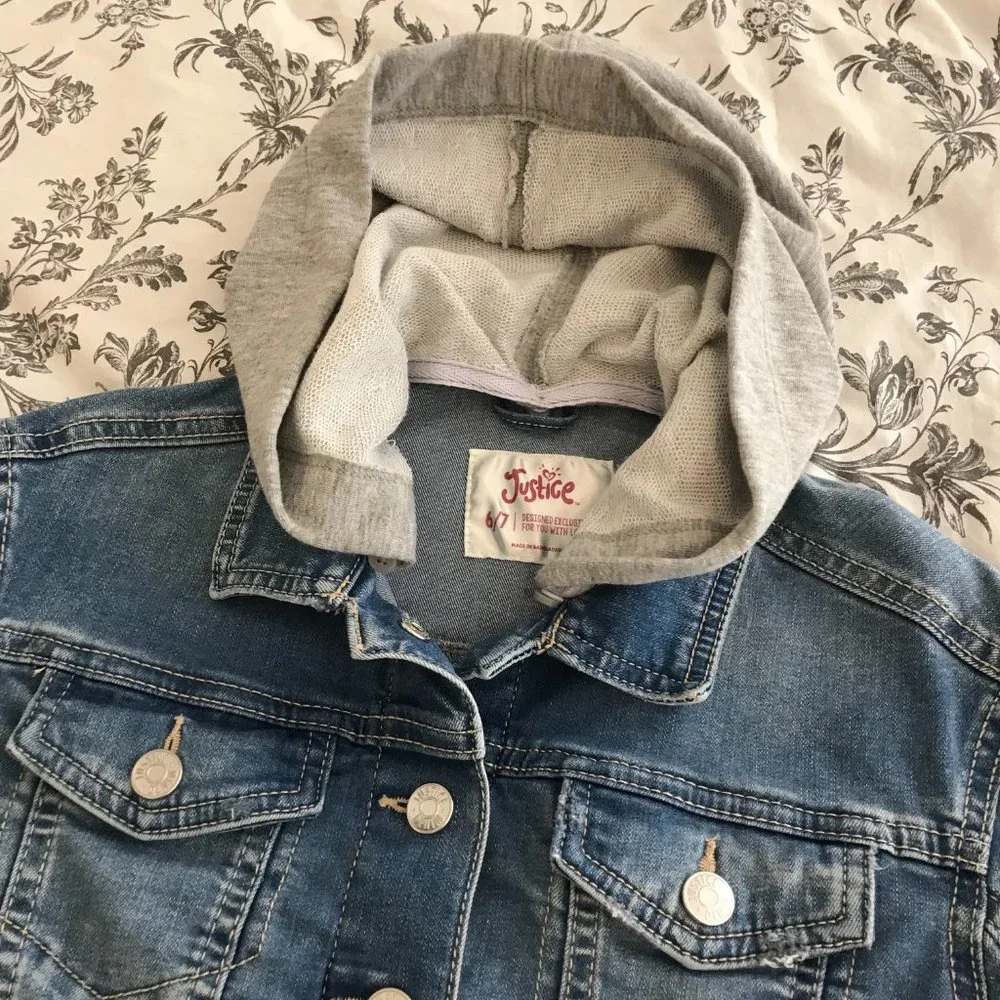 Justice Denim Crop Jacket | Size 6/7